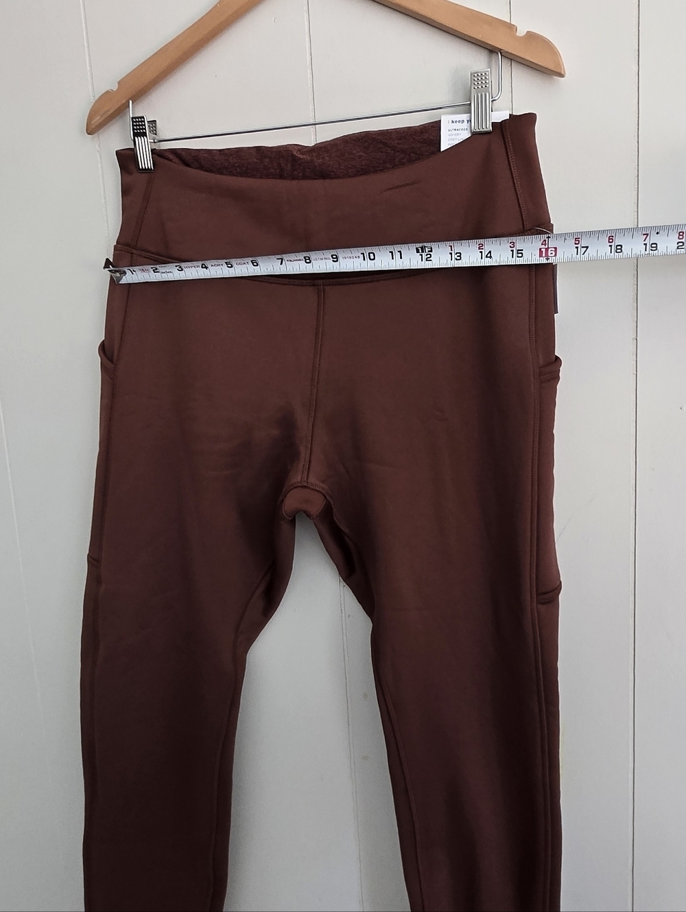 Old Navy Brown High-Rise Full-Length Leggings Ultra Cozy -Size L - Picture 4 of 8